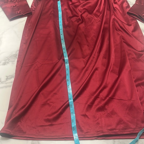 Lane Bryant Rich Red Satin Dress - NWT - Picture 9 of 11